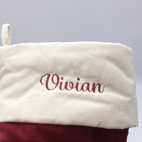 Pottery Barn Holiday Christmas Stocking “Vivian” - Picture 2 of 8